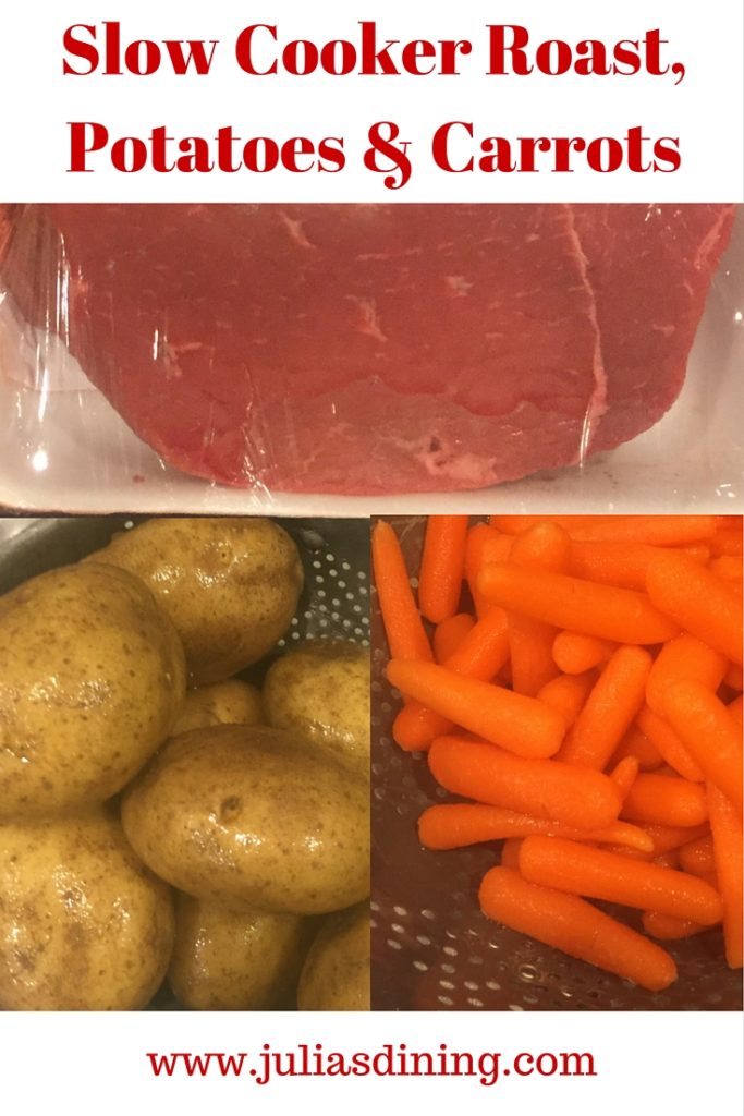 Slow Cooker Roast, Potatoes & Carrots